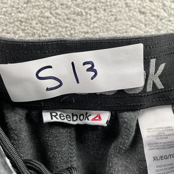 Reebok Adult Gray 2019 Tappered Jogger Gym Training Workout Sweatpants Mens XL - Picture 12 of 12